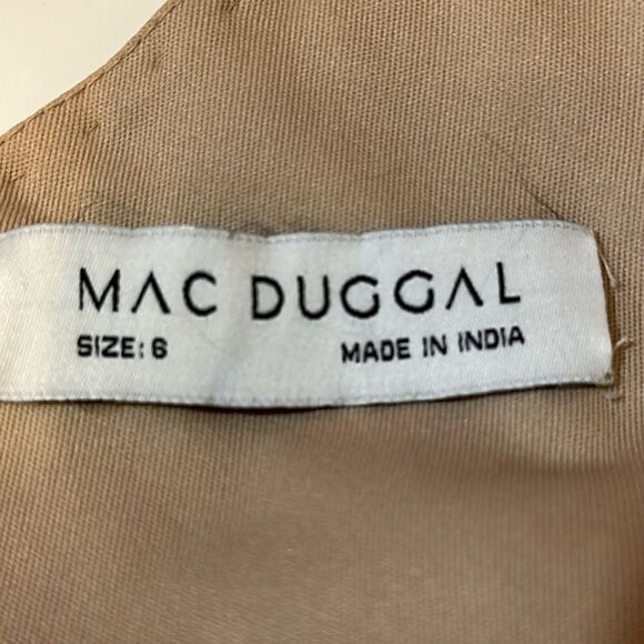 NWT Mag Duggal women’s light copper sequined bodycon mini dress size 6 - Picture 11 of 13